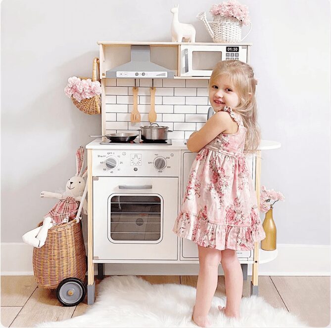 Interactive Play Kitchen with Sounds & Cookware