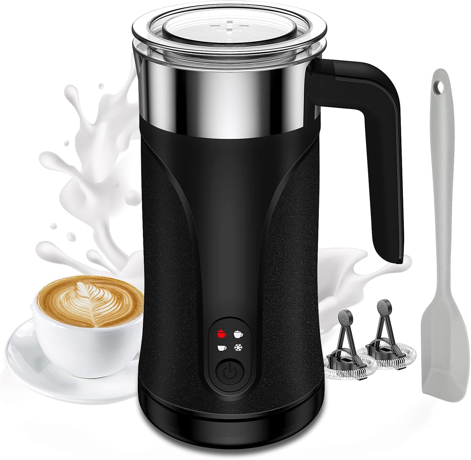 4-in-1 Automatic Electric Milk Frother and Steamer