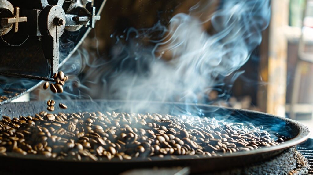 Slow coffee roasting process